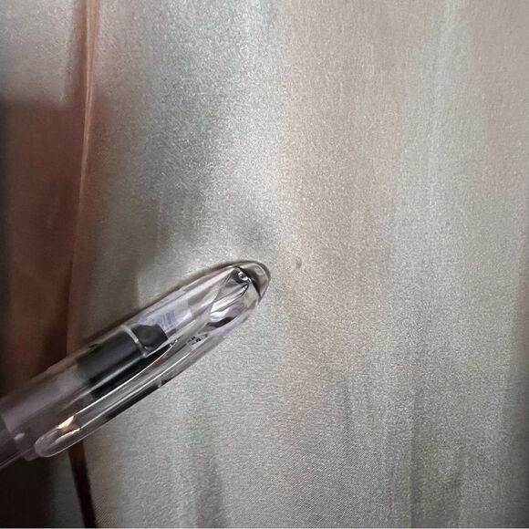 3 for $30! Zara biege satin 1/4 button top - Picture 4 of 9